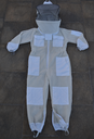 MEDIUM WHITE VENTILATED SUIT WITH ROUND HAT