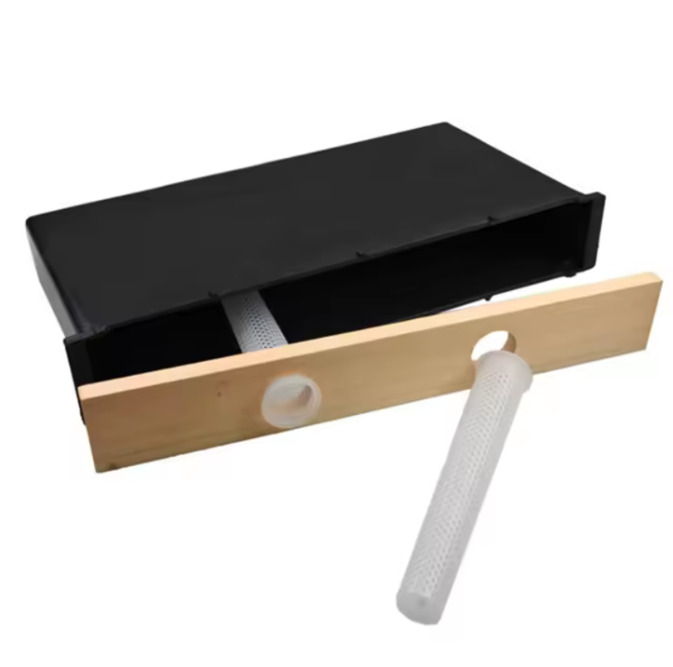 SPACE FEEDER WITH WOOD COVER AND LADDERS (2-FRAME, APROX 2GAL)