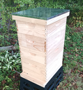 BEEHIVE SET - 1 DEEP AND 3 MEDIUM – UNASSEMBLED – INCLUDES ASSEMBLED FRAMES AND FOUNDATIONS