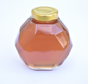 20 OZ (1.25LB) OF WILD-FLOWER RAW HONEY IN A DIAMOND GLASS JAR 