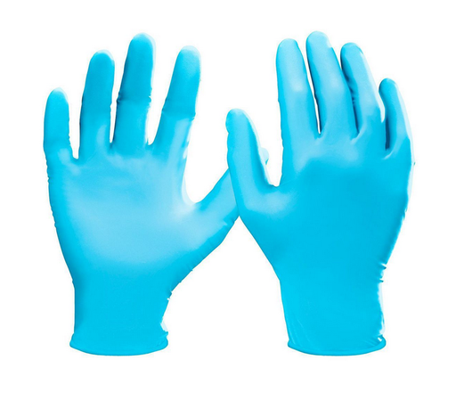 [A0606] 100PK BOX 4MIL BLUE NITRILE GLOVES