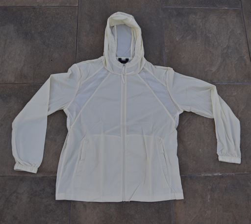 [A0678] MEDIUM YELLOW WINDBREAKER WITH HOOD