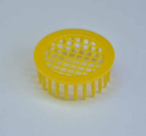 [A0803] ROUND YELLOW PLASTIC QUEEN CAGE