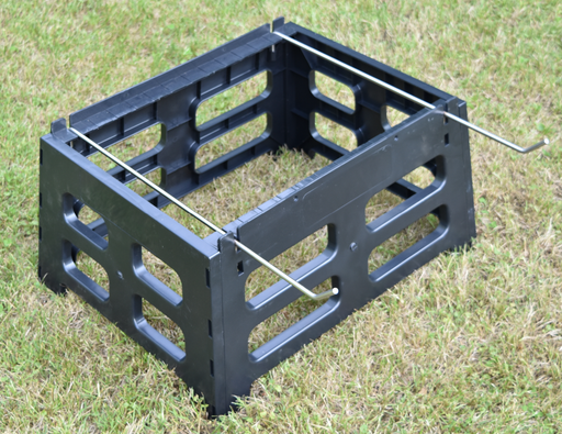 [A1018] BLACK PLASTIC HIVE STAND WITH METAL FRAME HOLDER