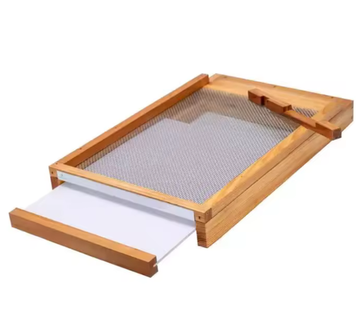 [A1441] SCREENED BOTTOM BOARD WITH PLASTIC INSERT – DIPPED IN WAX