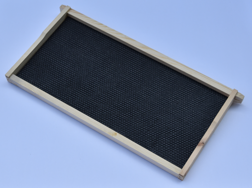 [A1821] DEEP WOOD FRAME WITH BLACK PLASTIC FOUNDATION WITHOUT WAX – AS