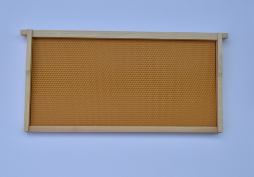 [A1873] DEEP WOOD FRAME WITH YELLOW PLASTIC FOUNDATION HEAVILY WAXED – AS – 100PK